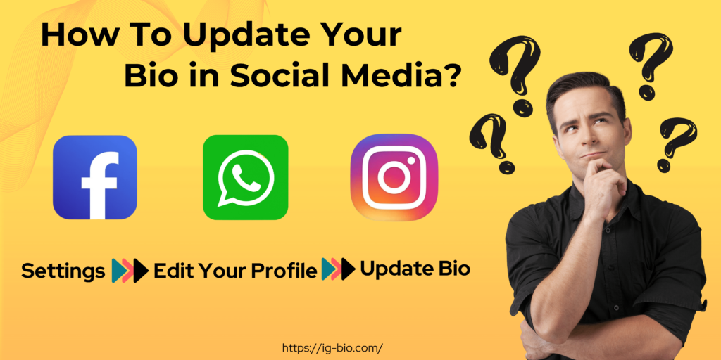 update your Bio on Social Media