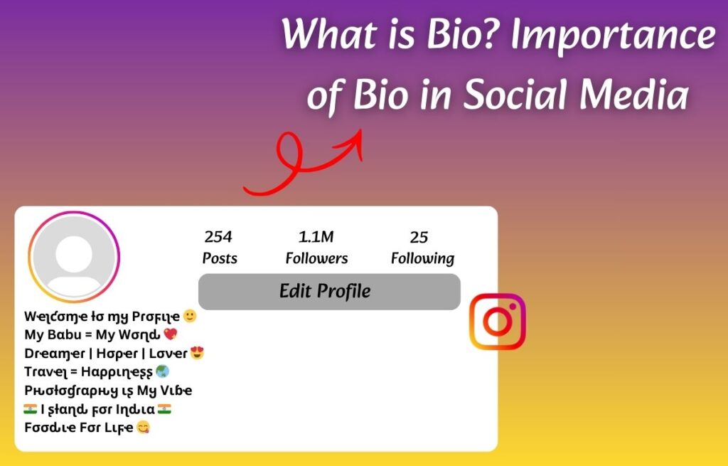 What is Bio Importance of Bio in Social Media What is Bio Importance of Bio in Social Media