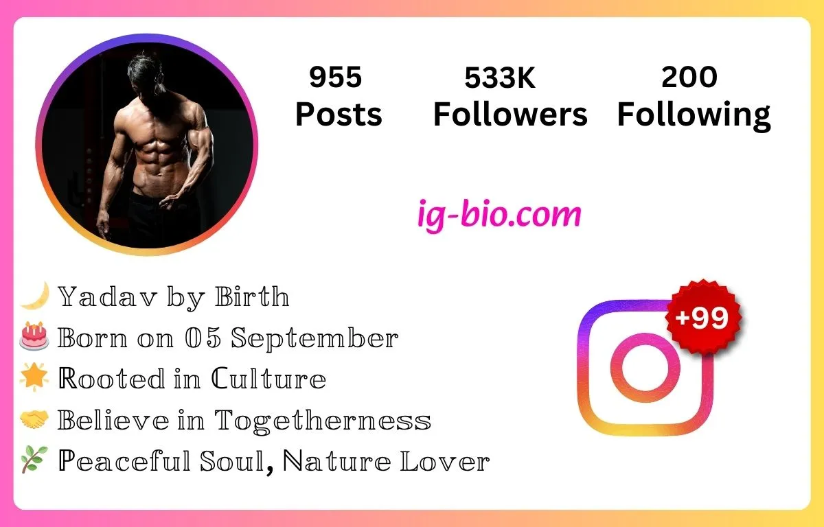 instagram bio for yadav