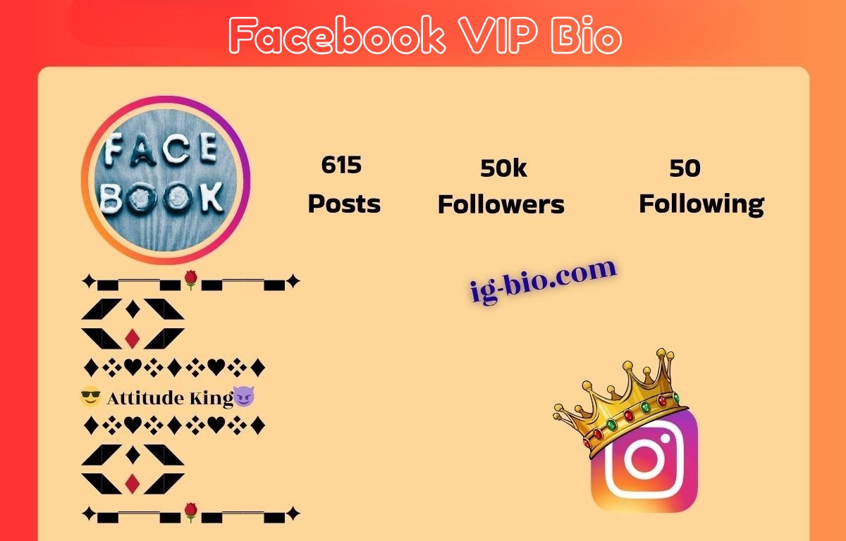 Facebook VIP Bio